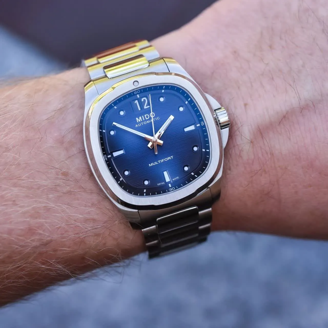 ساعت مردانه اورجینال صفحه آبی استیل