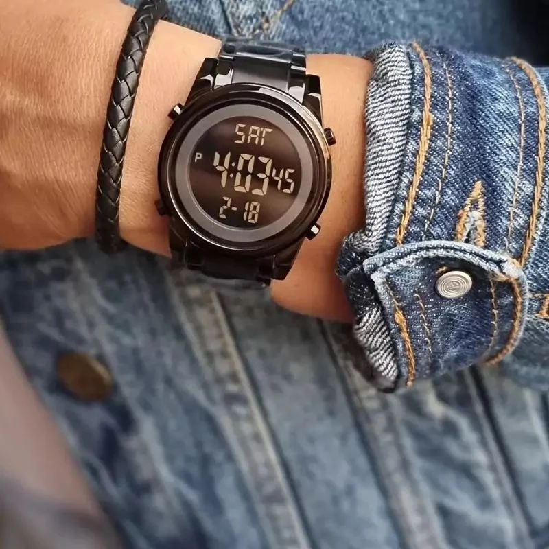 ساعت گنگستری مشکی اسپرت هوشمند 