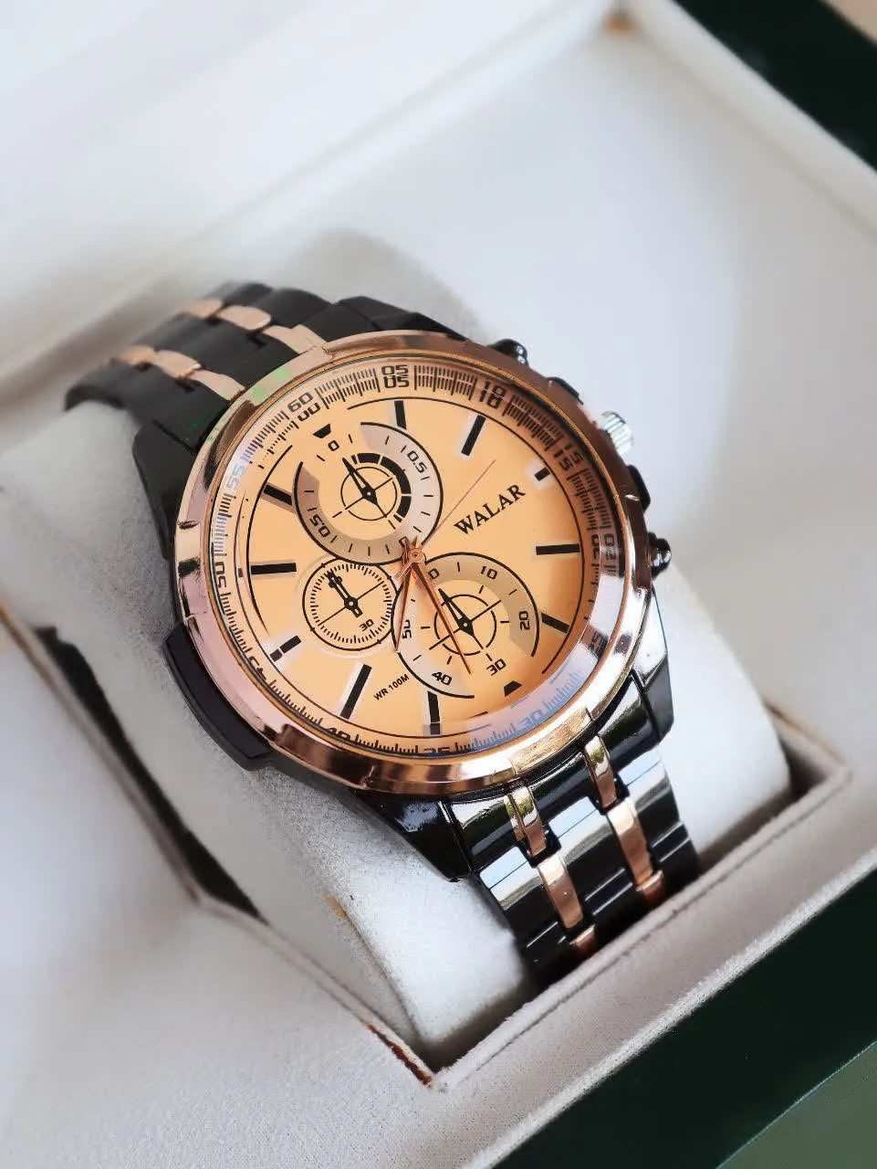 ساعت مردانه رنگ ثابت مشکی