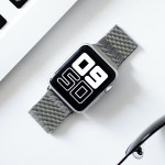 اپل واچ قاب سفید بند نقره‌ای