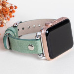 اپل واچ قاب رزگلد بند سبز