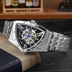 ساعت فلزی صفحه چند ضلعی