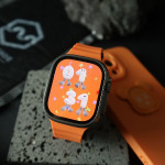 اپل واچ قاب تیتانیومی بند نارنجی