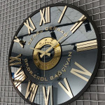 ساعت دیواری تبلیغاتی آینه ای