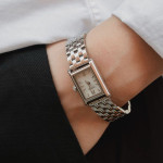 ساعت فلزی صفحه مستطیل