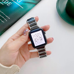 اپل واچ قاب خاکستری بند مشکی نقره‌ای