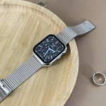 اپل واچ قاب نقره ای بند نقره‌ای