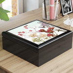 جعبه ساعت طرح گلدار