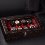 جعبه ساعت قهوه‌ای