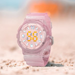 ساعت دیجیتالی صورتی
