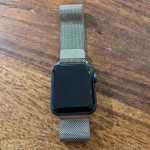 اپل واچ قاب خاکستری بند نقره‌ای