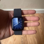 اپل واچ قاب سبز بند آبی