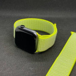 اپل واچ قاب خاکستری بند زرد