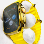 اپل واچ قاب طلایی بند زرد