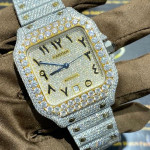 ساعت فول نگین صفحه مربع