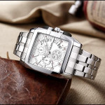 ساعت سه موتوره صفحه مربع