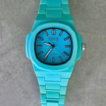 ساعت آبی صفحه آبی