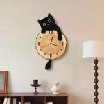ساعت دیواری طرح گربه