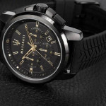 ساعت مازراتی بند سیلیکونی