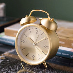 ساعت رومیزی صفحه طلایی