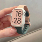 اپل واچ قاب سفید بند سبز