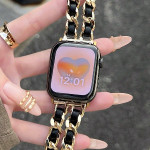 اپل واچ قاب آلومینومی بند مشکی طلایی