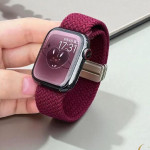 اپل واچ قاب مشکی بند بنفش