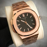 ساعت رزگلد صفحه مشکی