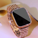 اپل واچ قاب طلایی بند رزگلد