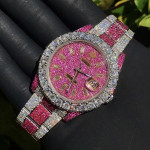 ساعت‌ فول نگین صورتی