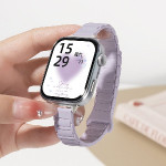 اپل واچ قاب استیل بند یاسی