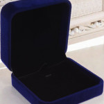 جعبه ساعت مخمل آبی