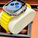 اپل واچ قاب تیتانیومی بند زرد