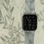 اپل واچ قاب استیل بند خاکستری