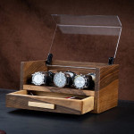 جعبه ساعت کشو دار دو طبقه ای