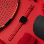 اپل واچ قاب سبز بند قرمز