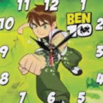 ساعت دیواری طرح بن تن