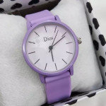 ساعت بنفش صفحه سفید