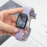 اپل واچ قاب نقره ای بند بنفش