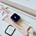 اپل واچ قاب رزگلد بند صورتی