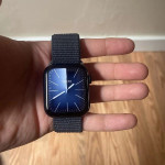 اپل واچ قاب قرمز بند آبی