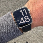 اپل واچ قاب سفید بند مشکی