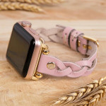 اپل واچ قاب رزگلد بند یاسی