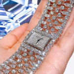 ساعت فول نگین مستطیلی