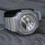 ساعت نقره ای صفحه نقره ای