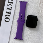 اپل واچ قاب آبی بند یاسی