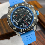 ساعت آبی صفحه مشکی