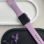 اپل واچ قاب مشکی بند یاسی