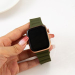 اپل واچ قاب طلایی بند سبز