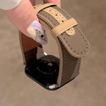 اپل واچ قاب قرمز بند بژ